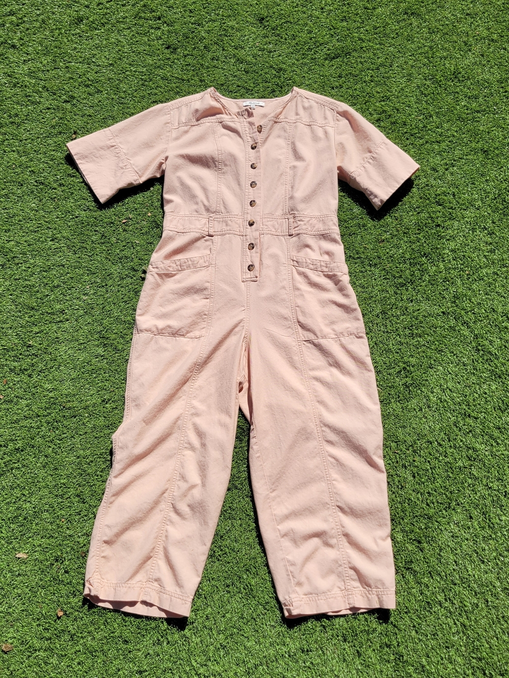 Madewell Blush Pink Utility Jumpsuit
